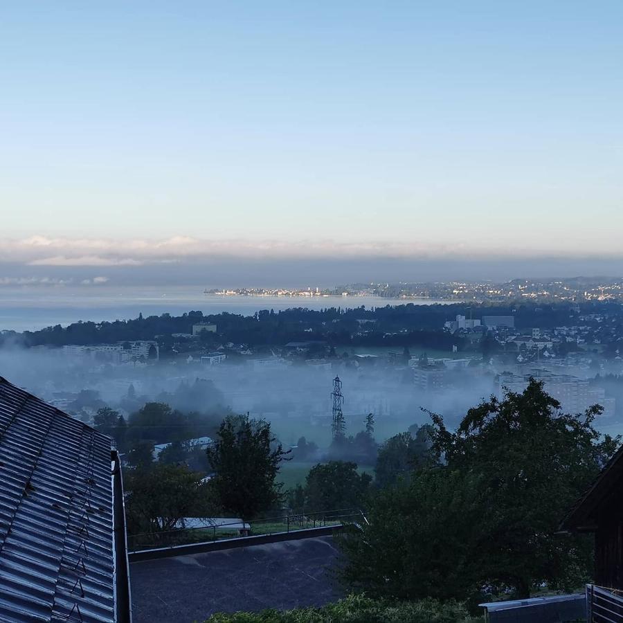 Bauernhaus Am Pfaenderhang Mit Seeblick Lochau Esterno foto